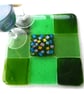 Fused Glass Trivet Green Trivet 16cm 041 - Image 7