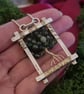 Moss Agate Tree of Life Pendant Necklace (Sterling Silver) (One of a Kind) - Image 2