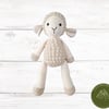 A Cute, Handmade Crocheted Lamb