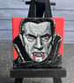 Hand painted mini magnetic Dracula canvas 