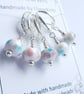Lampwork Stitch Markers - Baby's Nursery OOAK - Image 3