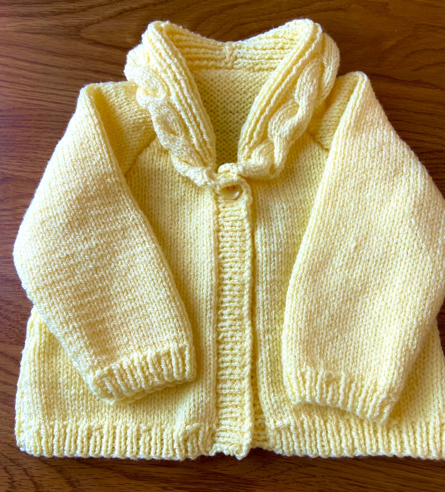 Nature Baby Light Cotton Knit Cardigan - Lemon