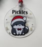 Hand finished personalised Christmas pet decoration cat dog or any animal - Image 7