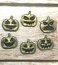 Black Gold Pumpkin Charms - 6