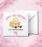 Personalised 3rd Birthday Card, Cute Design, Custom Name, Son Daughter Kids Card