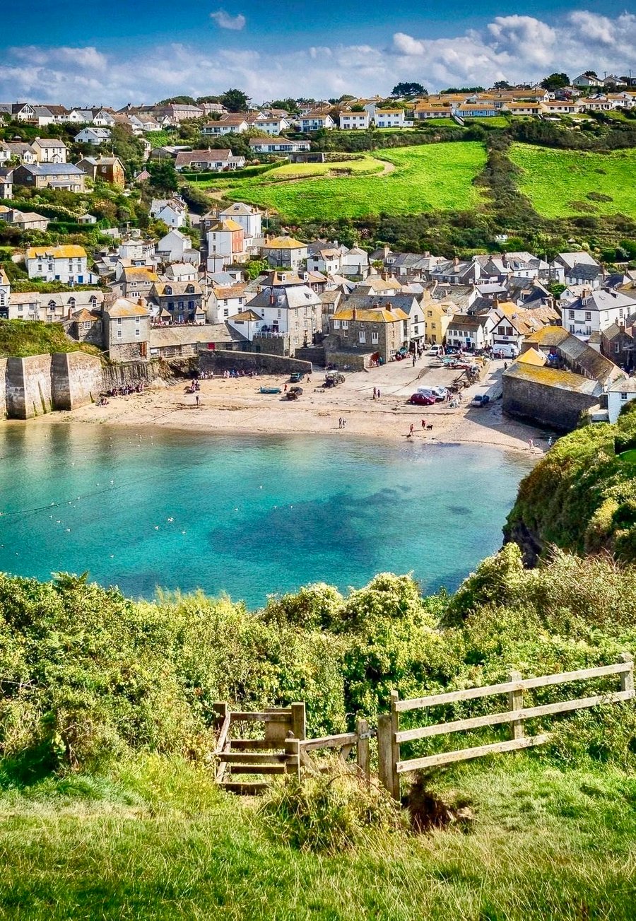 Port Isaac Bay Cornwall - Photographic Print Greetings Card