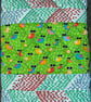 Book Sleeve, Cover, Pouch. Padded Snails and Dashes - Image 2