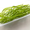 150g Ribbons - Mixed Green Bullseye 90 coe glass Vitrigraph ribbon stringers