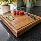 Handmade English Oak Chopping Board with Juice Groove