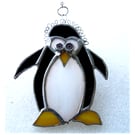Penguin Suncatcher Stained Glass King the Penguin