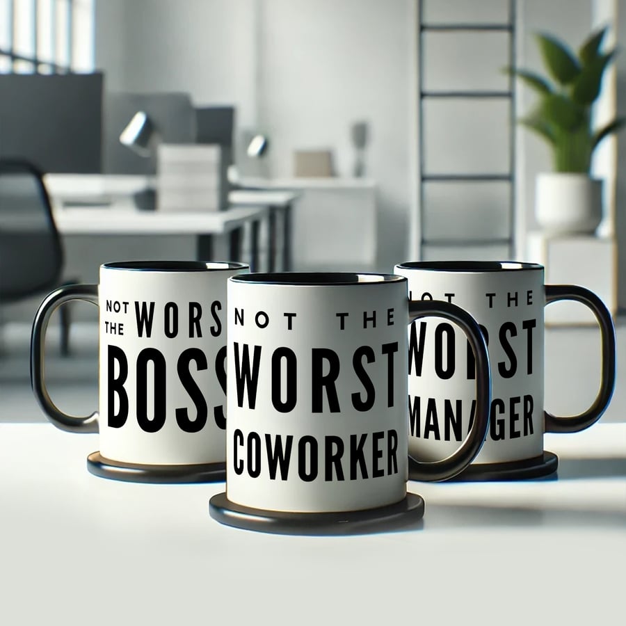 Not the Worst - Funny Work Mug: Boss, Manager, Coworker, Employee Gift 