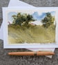 Field's Edge. Blank Card. Original Art 260194