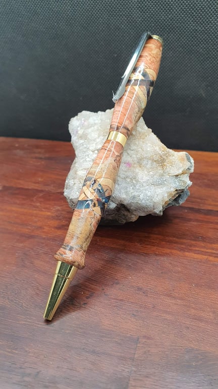 Penispink.  Resin and Wood almalgamation of beauty.