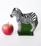 Zebra Ceramic Ornament - Handmade - Image 4