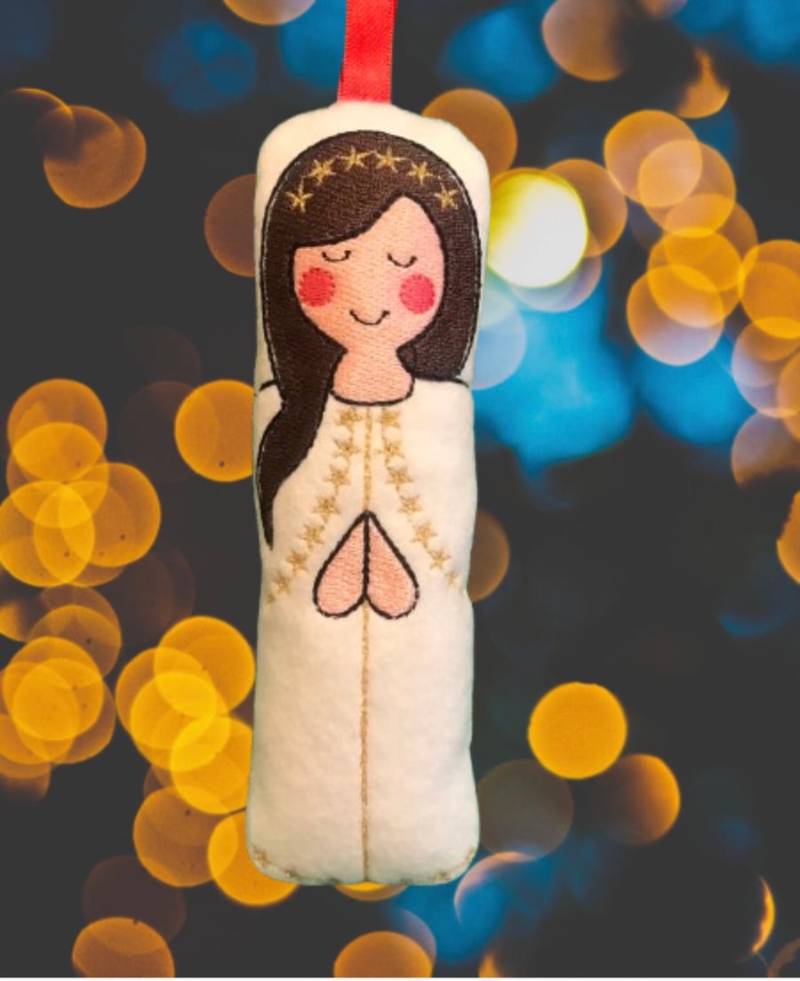 Felt Angel Hanging Christmas Decoration 