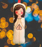 Felt Angel Hanging Christmas Decoration  - Image 1