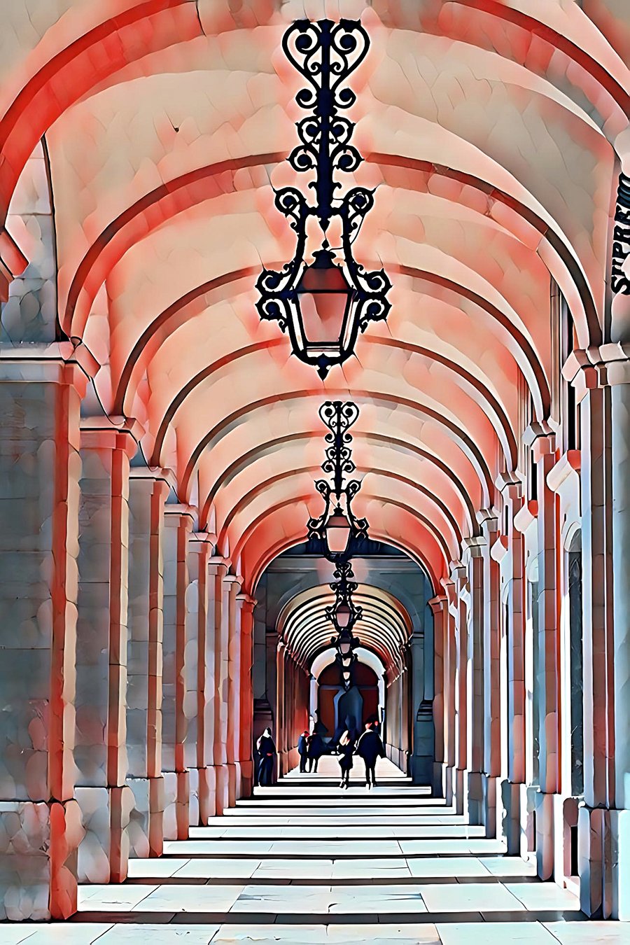 Lost In Lisbon -  A High Quality Rolled Canvas Print