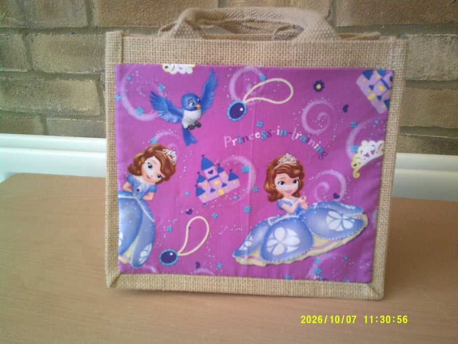 Princess in Training Small Jute Bag