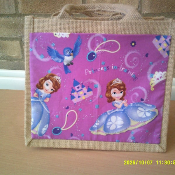 Princess in Training Small Jute Bag