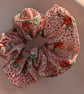 Hair Scrunchie - Crimson Blossom - Image 1