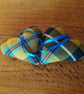Hanging Heart decoration in wool Cornish Tartan - Image 5