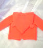 Baby's Hand Knitted Hooded Coat With Teddy Bear Ears, New Baby Gift, Baby's Coat - Image 4