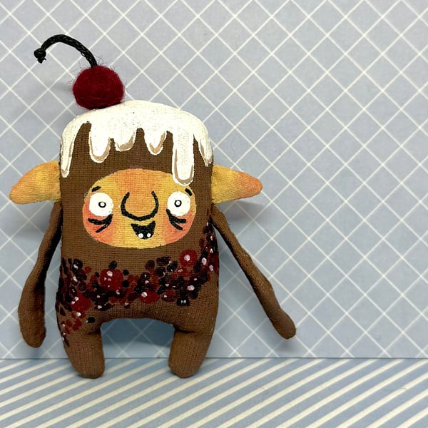 Black Forest Gateau Cake Brownie Art Doll