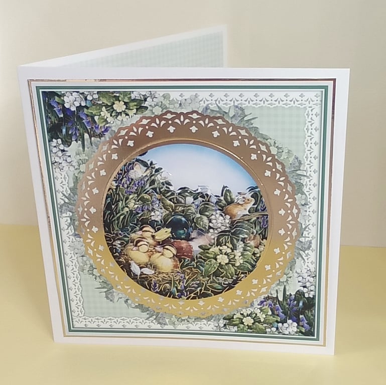 Blank Card, Duck Family 