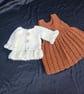 Handmade Crochet Baby Dress & Cardigan Set