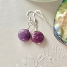 Lepidolite earrings