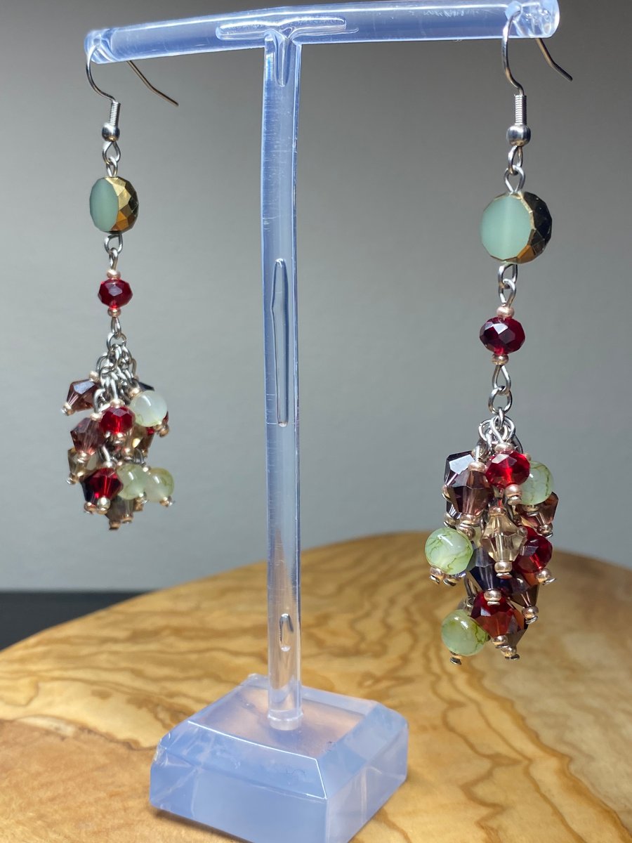 Mariah - Cluster Charm Earrings 