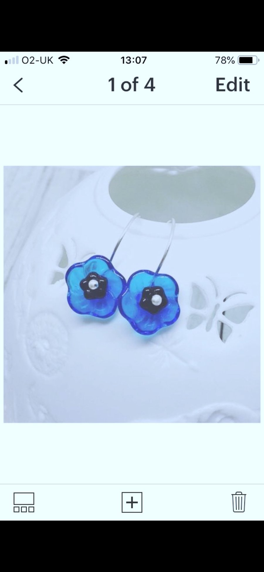 Forget-me-not flower earrings