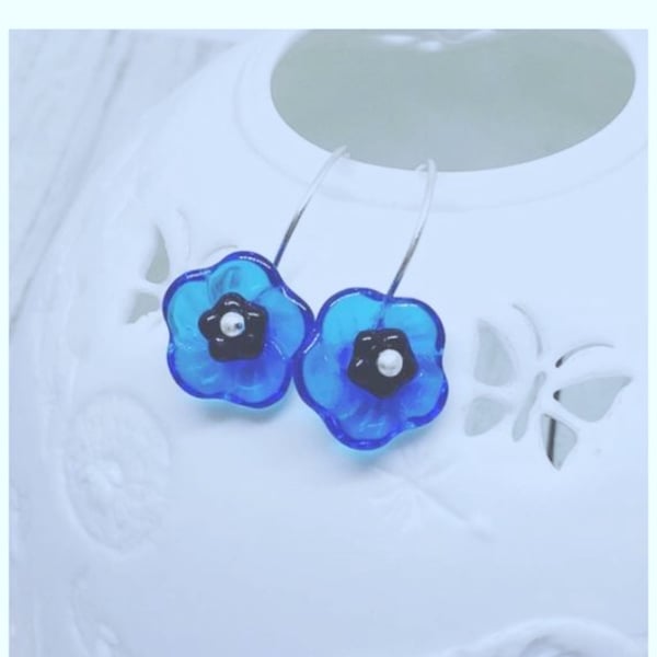 Forget-me-not flower earrings
