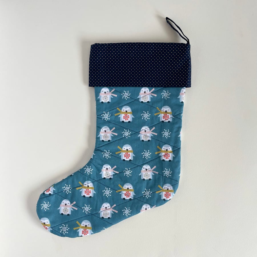 Penguin Christmas stocking