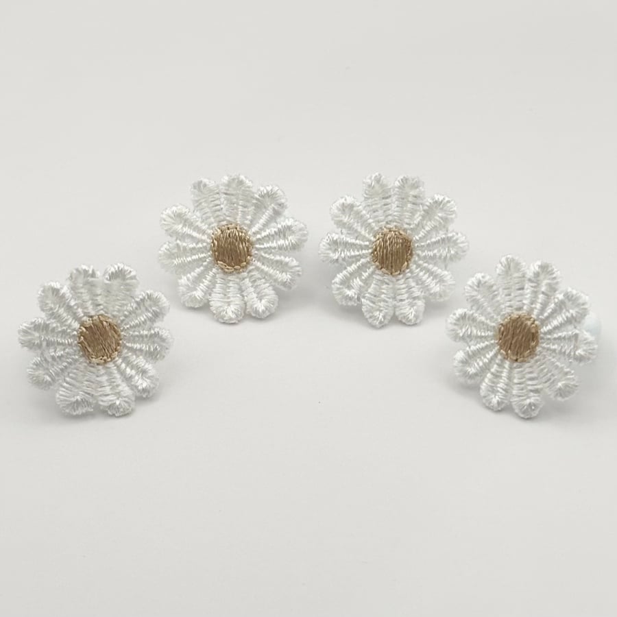 Daisy Flower set of four Hair Bobbles 