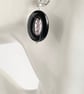 Black Agate, Crystal Sterling Silver Earrings  - Image 10