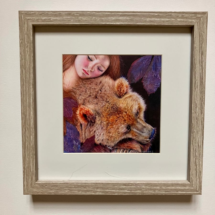 Bear Hug Framed Print