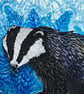 Badger collage aceo - Image 6
