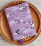 A6 Puffins on Purple Reusable Notebook Cover, Improbability of Puffins