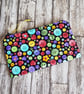 Colourful Button Zipper Pouch - Multi Use Zipped Organiser