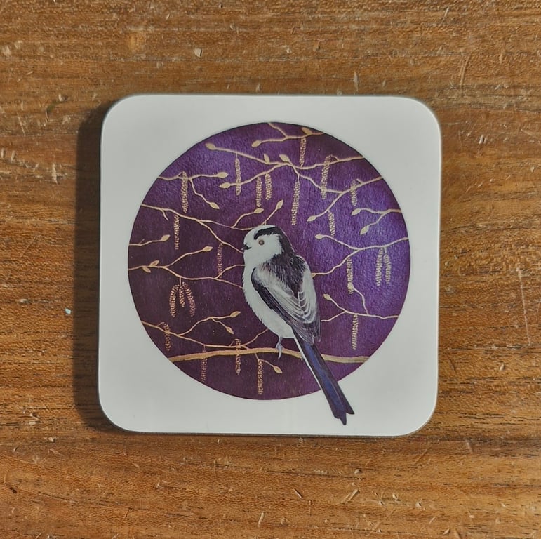 Fuffit in Hazel Catkins Coaster