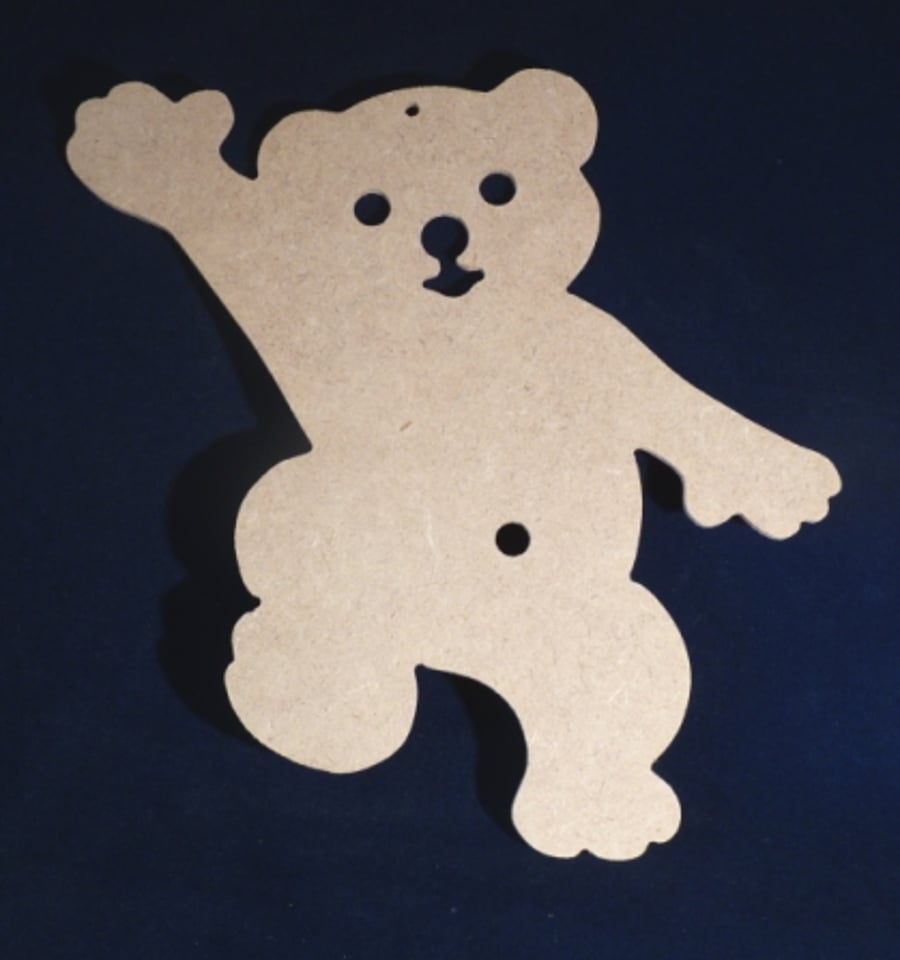  MDF Shapes, Teddy Bear. REDUCED TO CLEAR