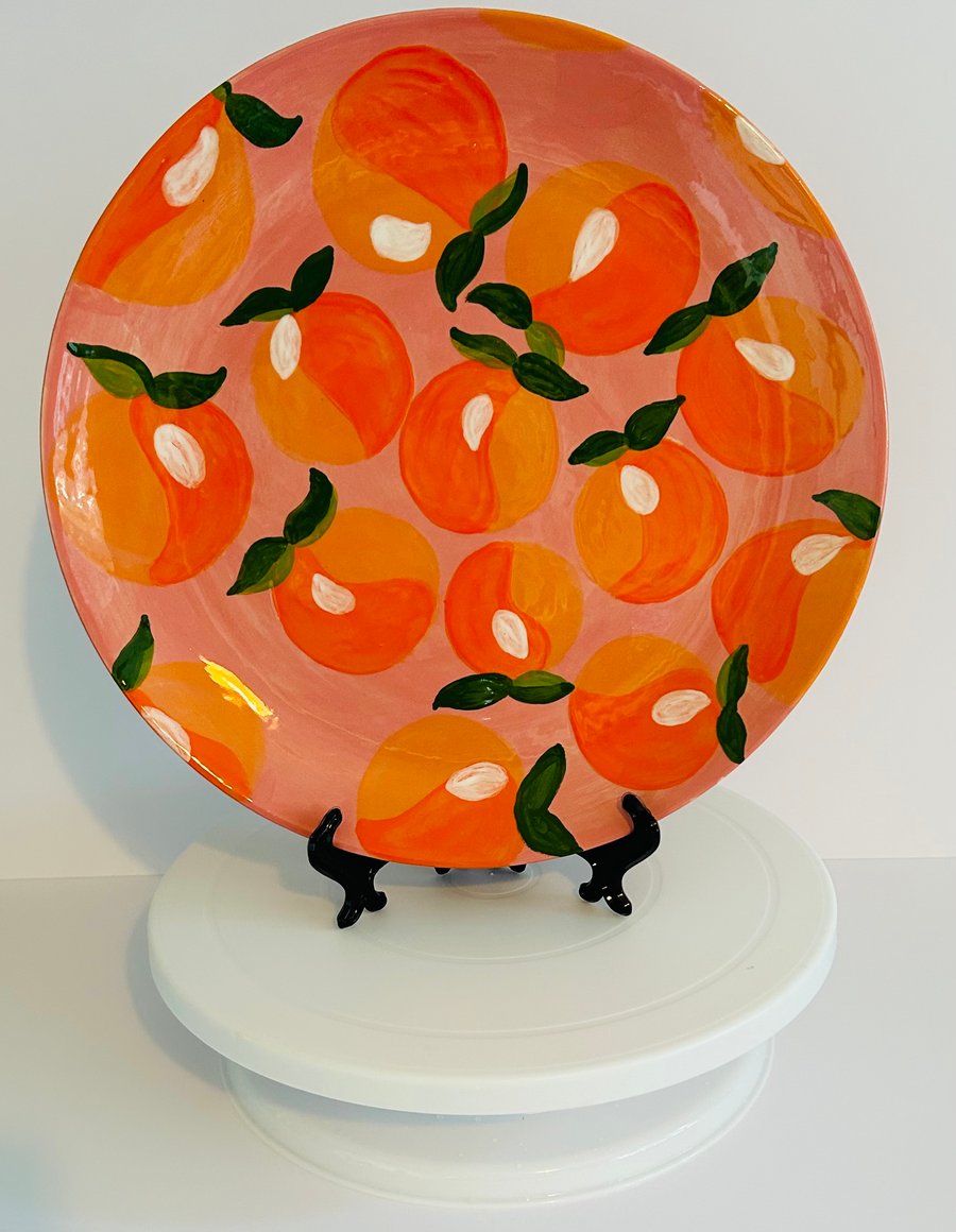 Large Oranges plate