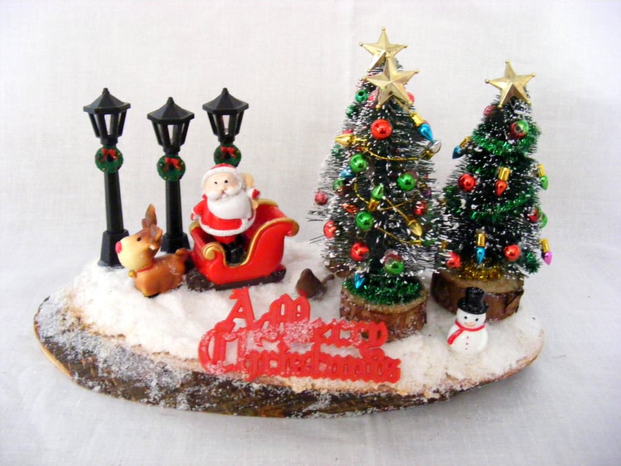 Handmade Christmas table decoration