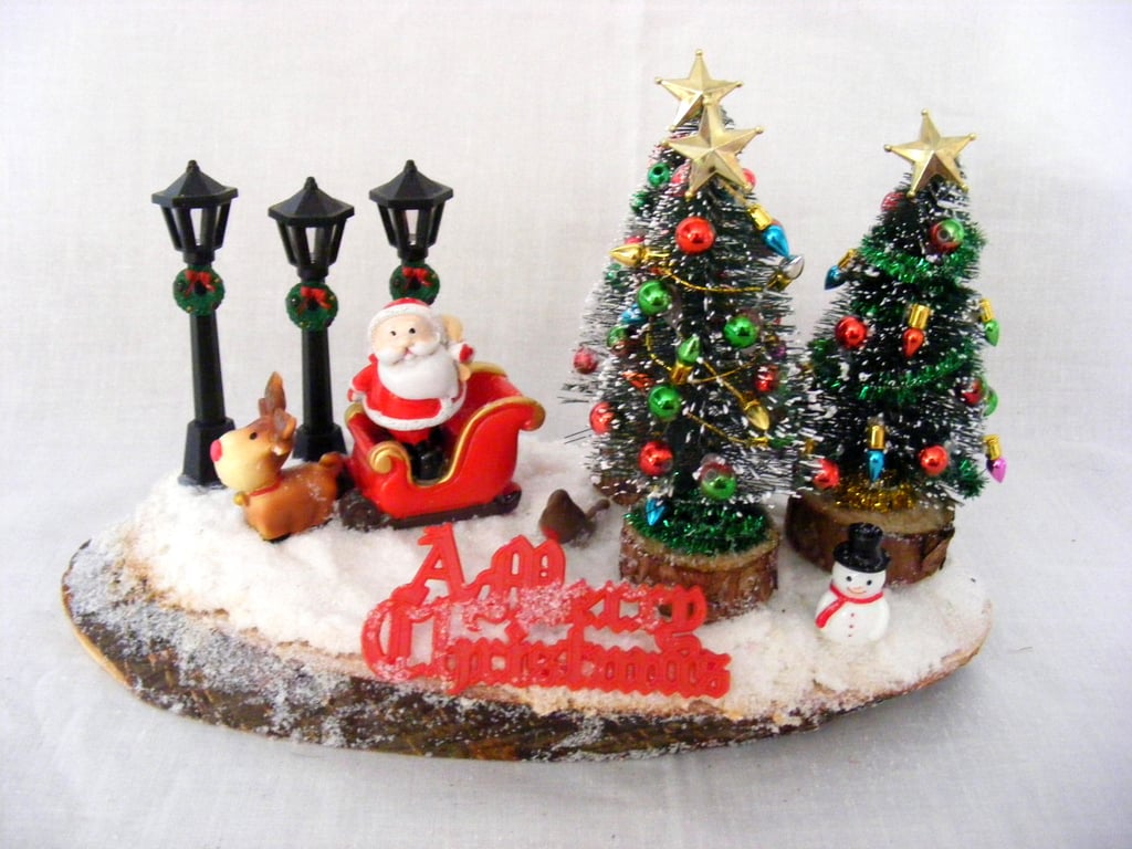 Handmade Christmas table decoration