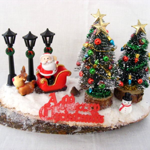 Handmade Christmas table decoration