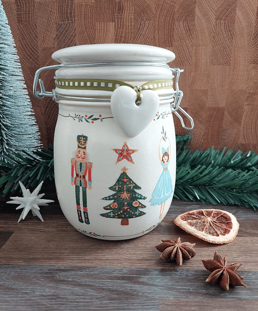 Christmas Clip Top Jar