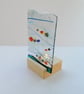 Fused Glass Tropical Fish Tealight Panel: Colorful Underwater Art - Image 3