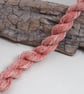 40m Natural Madder Dye Coral Bourette Noil Silk Single Ply Thread - Image 1