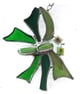  Dragonfly Suncatcher Funky Stained Glass Green - Image 2